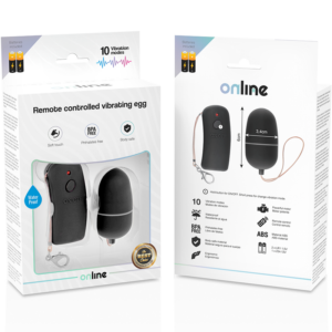 Online-Ou Vibrator Controlat de la Distanță, Negru-ABS, 10 Trepte - imagine 3