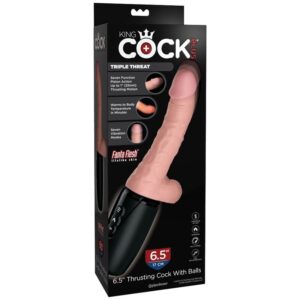 King Cock-Plus Triple Threat Light Skin Tone-TPE, 7 Trepte 15 King Cock-Plus Triple Threat Light Skin Tone-TPE, 7 Trepte - imagine 6