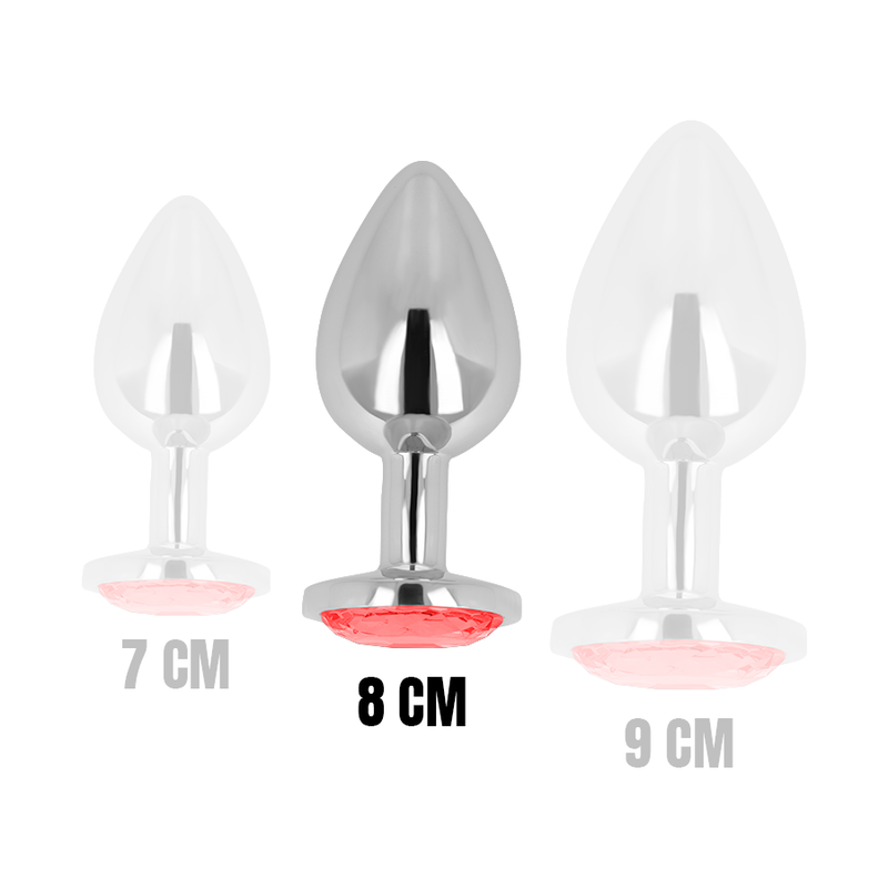 Ohmama Anal-Dop Anal cu Cristal Roșu 8 cm-Metal 2 img 133347 d4b977a615a7cbcc11c280360d5866bb 1
