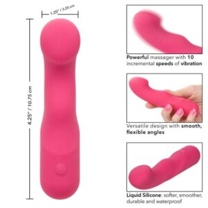 Calexotics-Pixies Curvy Roz-Silicon, 10 Trepte, Reincarcabil, USB 15 Calexotics-Pixies Curvy Roz-Silicon, 10 Trepte, Reincarcabil, USB - imagine 5