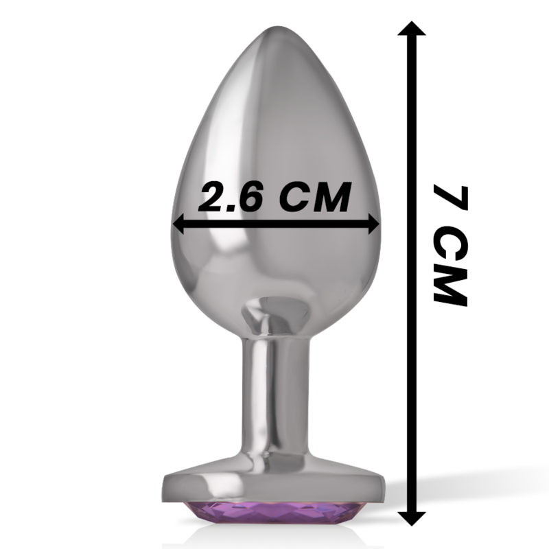 Intense Anal Toys-Plug Anal Metalic Aluminiu cu Cristal Violet 6 img 137933 95aaffa9e3a23401e8e24b626fc1d40f 1