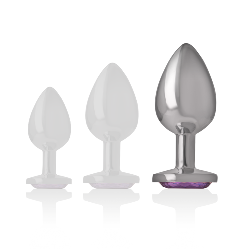 Intense Anal Toys-Plug Anal Metalic din Aluminiu cu Cristal-Violet, Mărime L 2 img 137952 899b66d5d4c96052a5ae5b940b81b151 1
