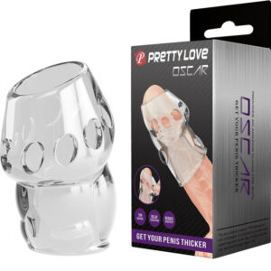 For Him-Oscar Manșon Îngroșător pentru Penis Transparent-Sticla 18 For Him-Oscar Manșon Îngroșător pentru Penis Transparent-Sticla - imagine 9
