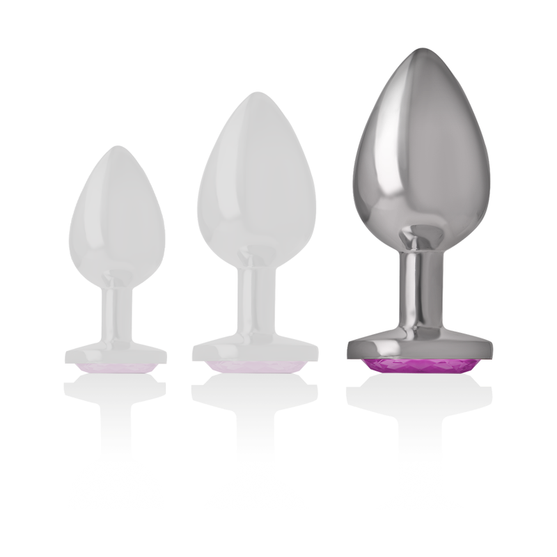 Intense Anal Toys-Plug Anal Metalic din Aluminiu Inimă Roz Size L · Accesorii BDSM (imaginea 6)