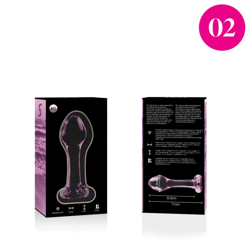 Nebula Series by Ibiza-Model 2 Plug Anal din Sticlă Borosilicată 3 img 151249 66710bf679aca1af5ce14e5e7131314f 1