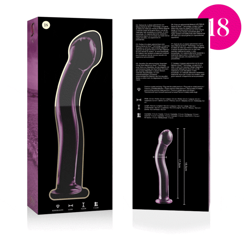 Nebula Series by Ibiza-Model 18 Dildo Cristal 18.5 cm -o- 3.5 cm 2 img 151445 d296c1495a985cfc4dcbf837e47bf2ef 1