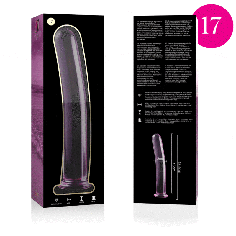 Nebula Series by Ibiza-Modelo 17 Dildo Cristal 18.5 cm -o- 3 cm 3 img 151479 f96b382a894fa71ef3297f138aada394 1