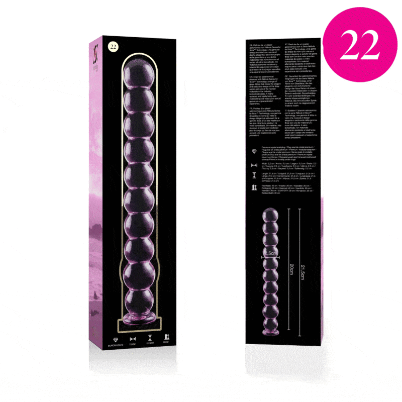 Nebula Series by Ibiza-Model 22 Dildo Cristal Borosilicat 21.5 X 3 img 151635 68734e5623a0d855d296a98782e24d90 1