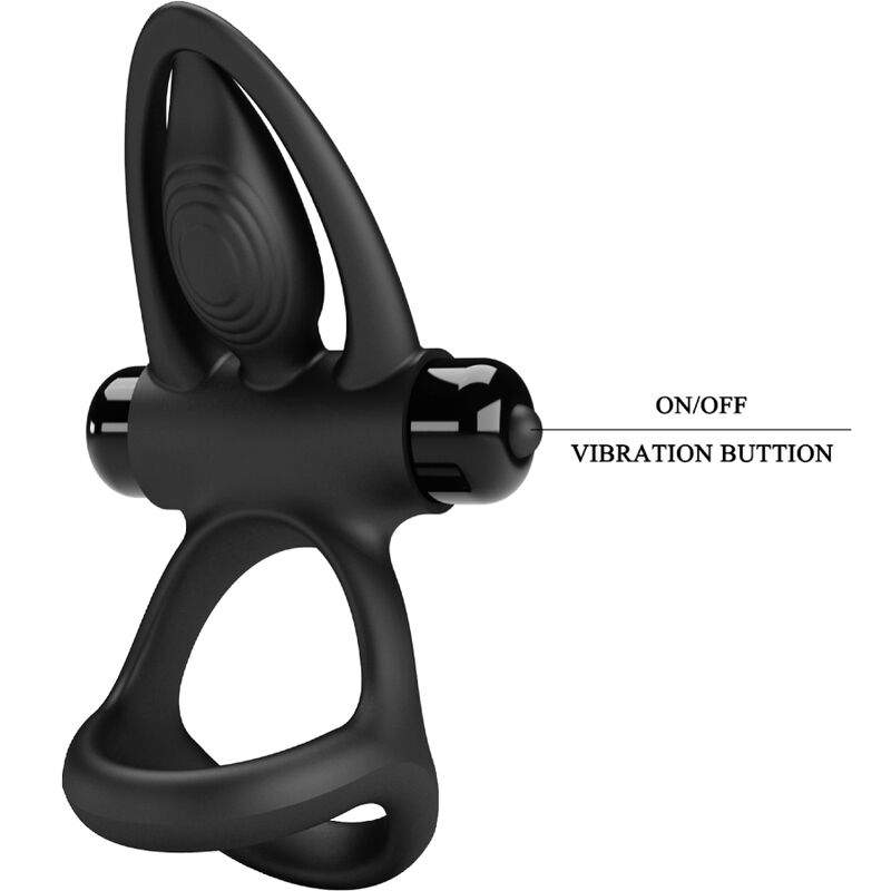 For Him-Inel Vibrant 10 Vibrații Silicon Negru-10 Trepte 9 img 151964 ddbb7b8d03b32a8a176ab08911b93f66 1