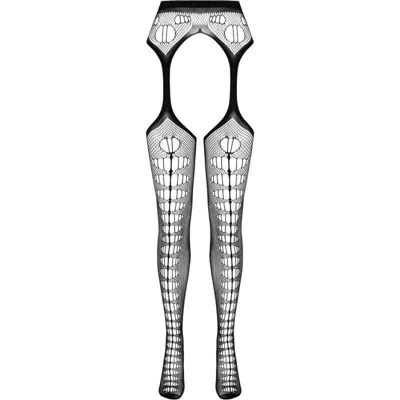 Passion-Eco Collection Bodystocking Eco S008 Black, Alb/Negru/Roșu 4 img 152380 aeb741e7c98080851143bf47f0526853 1