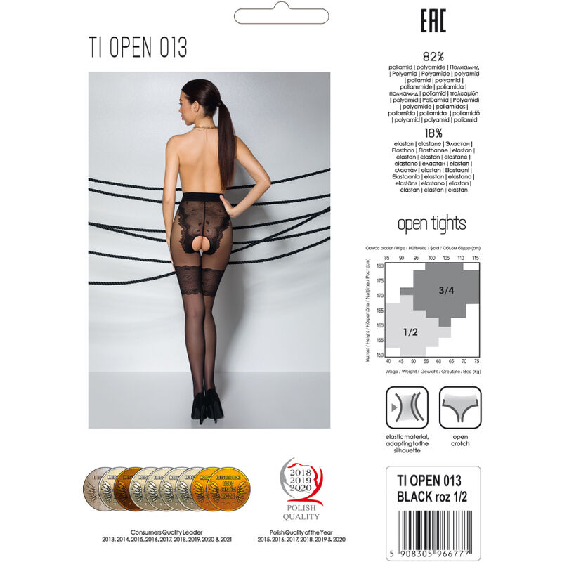 Passion-Tiopen 013 Stocking Black/(20/40 Den), 1/2/3/4 4 img 153218 b277e0395493044980e205d83db89c47 1