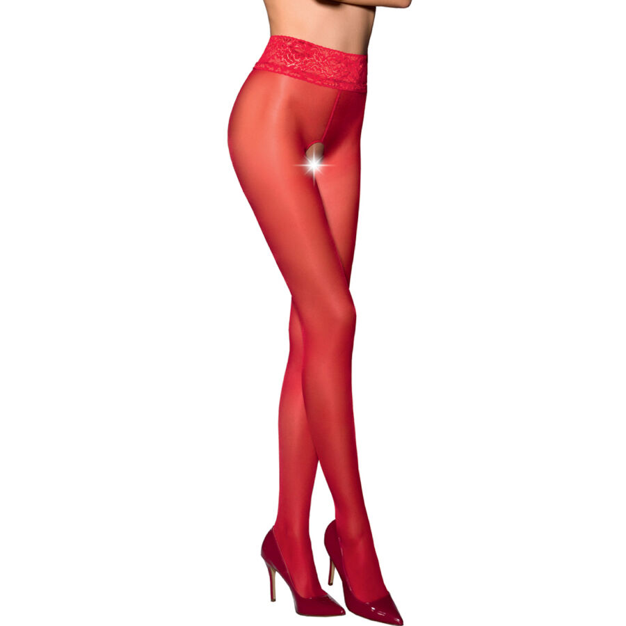 Passion-Tiopen 008 Stocking White/(30 Den), Alb/Negru/Roșu 1 img 153391 f24d680484e748e6ae37e49ca5cf028c 1