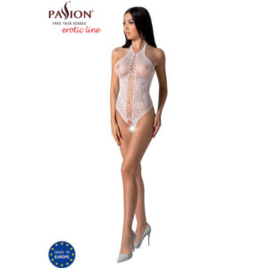 Passion-BS094 Bodystocking Black One Size, Alb/Negru/Roșu - imagine 6