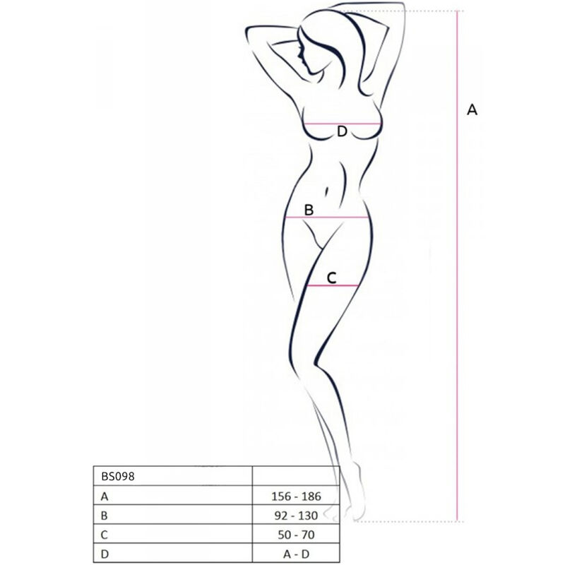 Passion-BS098 Bodystocking, Alb/Negru/Roșu 5 img 154193 262c4532c29f90fcaa4f66a147e20586 1