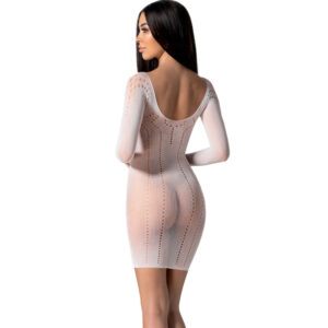 Passion-BS101 Bodystocking, Alb/Negru/Roșu 8 Passion-BS101 Bodystocking, Alb/Negru/Roșu - imagine 3