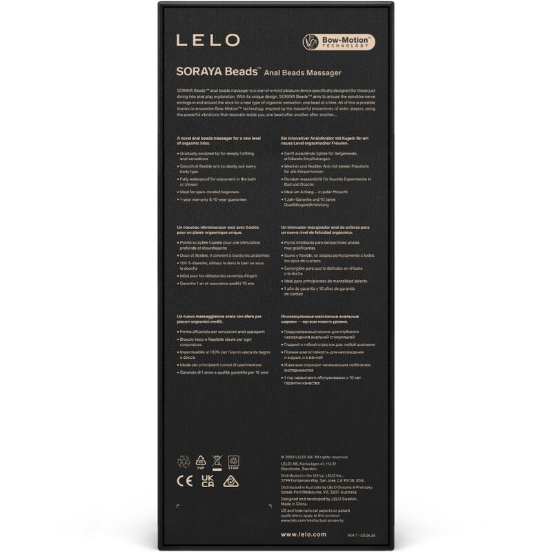Lelo-Soraya Beads Masajator Anal Violet, Lila/Negru-Silicon, 7 4 img 154812 a22b170135a66ea6ba69aec7d52b2eb2 1