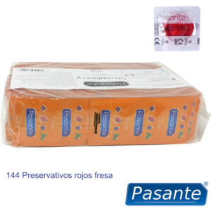 Pasante-Prezervative cu Aromă de Căpșuni, Pachet 144 Bucăți-Latex - imagine 3