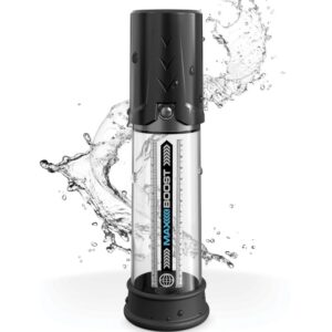 Pump Worx-Max Boost Black-Silicon, Reincarcabil - imagine 4