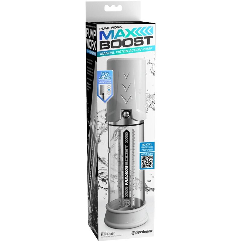 Pump Worx-Max Boost Alb-Silicon, Reincarcabil 6 img 155153 d995c2bc470496457f4728574abe2f1d 1