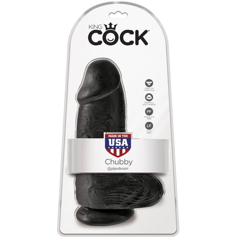 King Cock-Chubby Penis Realist 23 cm Negru-PVC, Ventuza 6 img 155164 418f4d9306eb568f0a1c30f7b2b7899b 1