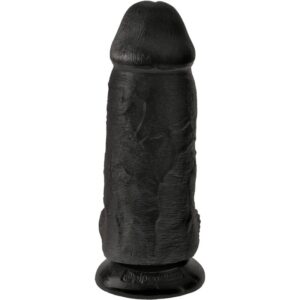 King Cock-Chubby Penis Realist 23 cm Negru-PVC, Ventuza 10 King Cock-Chubby Penis Realist 23 cm Negru-PVC, Ventuza - imagine 4