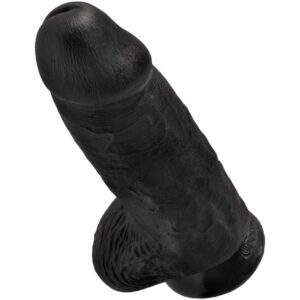 King Cock-Chubby Penis Realist 23 cm Negru-PVC, Ventuza 9 King Cock-Chubby Penis Realist 23 cm Negru-PVC, Ventuza - imagine 3