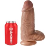 King Cock-Chubby Penis Realist 23 cm Caramel-PVC, Ventuza — PIPEDREAMS · Dildo & Stimulatoare (imaginea 5)