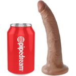 King Cock-Penis Realist 17.5 cm Caramel-Silicon, Waterproof — PIPEDREAMS · Dildo & Stimulatoare (imaginea 4)
