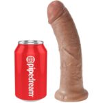 King Cock-Penis Realist 19.5 cm Caramel-PVC, Waterproof, Ventuza — PIPEDREAMS · Dildo & Stimulatoare (imaginea 5)