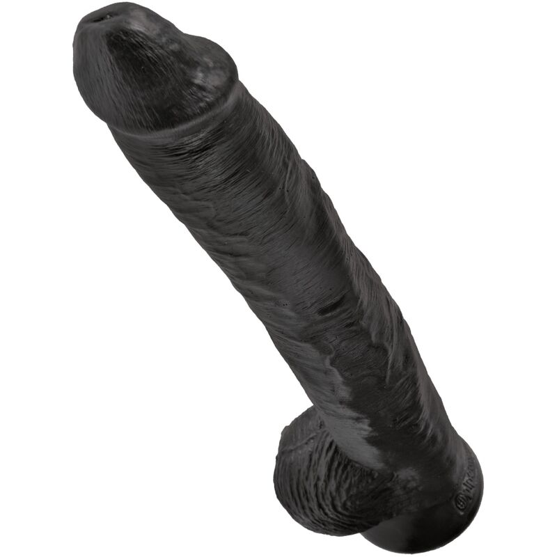 King Cock-Penis Realist cu Testicule 30.5 cm Negru-PVC, Ventuza 4 img 155235 f66d5cd81600ced4b9cfbe2c59a9db60 1