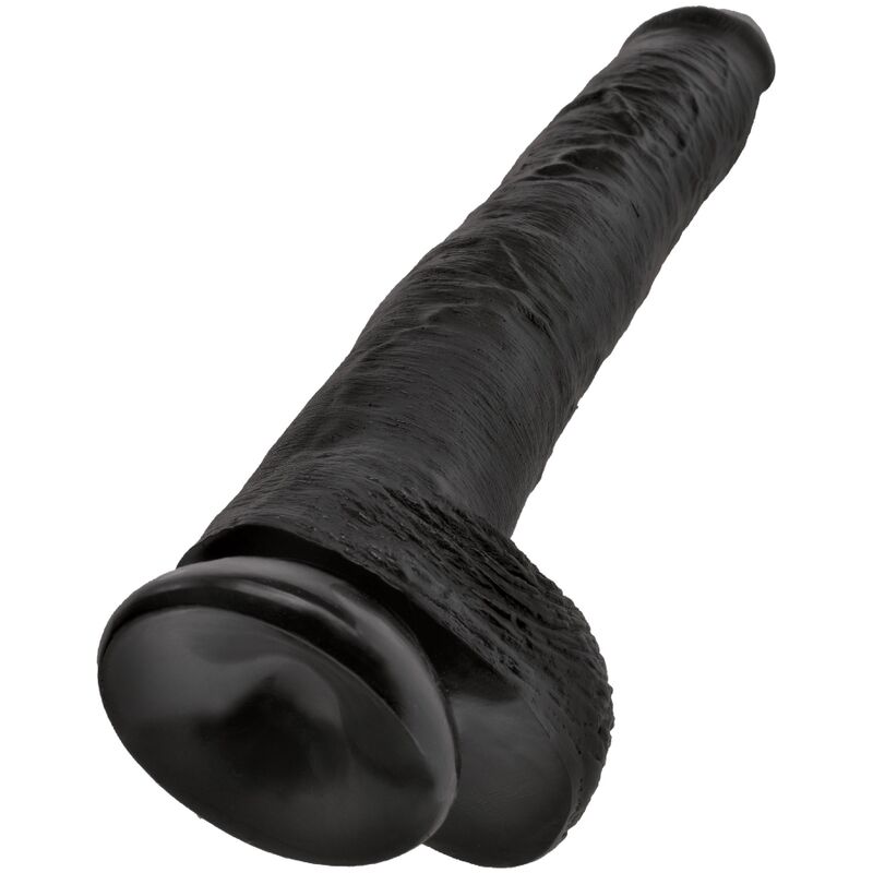 King Cock-Penis Realist cu Testicule 30.5 cm Negru-PVC, Ventuza 5 img 155237 9211b62c1aa2d567f8dfd27239b199ee 1