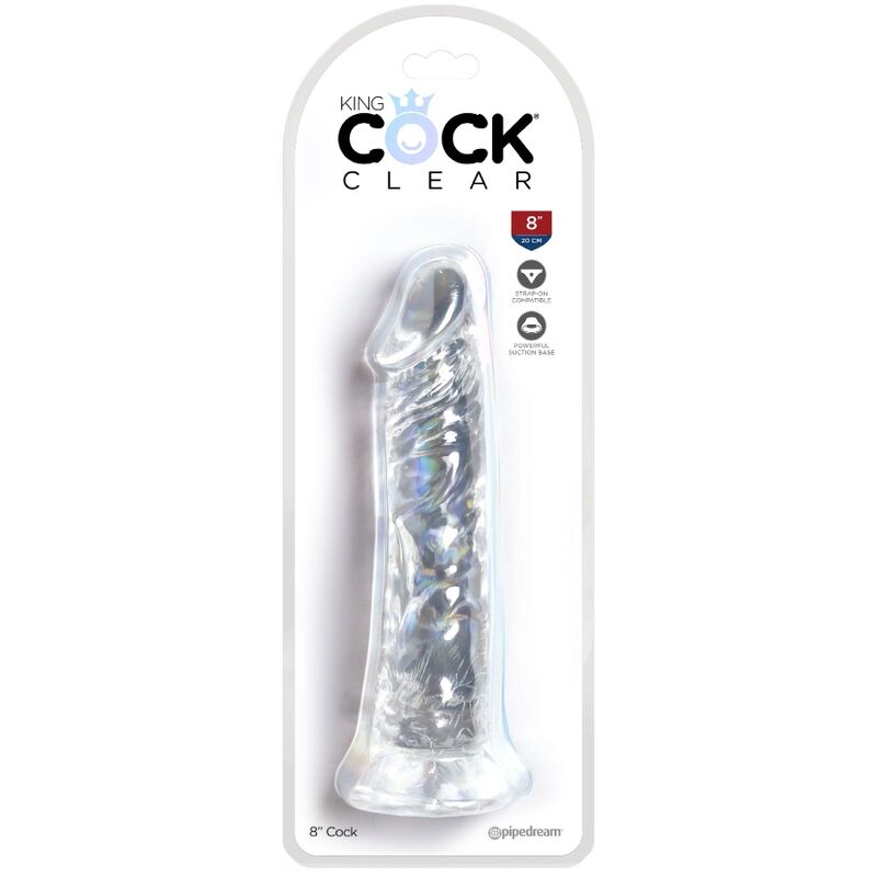 King Cock-Dildo Realist Transparent 19.7 cm-TPE, Waterproof 4 img 155340 13ee395edd3a26ffe4b57f583fa10703 1