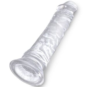 King Cock-Dildo Realist Transparent 19.7 cm-TPE, Waterproof 7 King Cock-Dildo Realist Transparent 19.7 cm-TPE, Waterproof - imagine 3