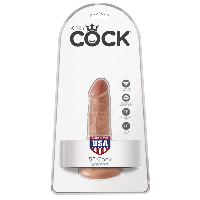 King Cock-Dildo Realist 12 cm Caramel-PVC, Ventuza 2 img 155355 dcbb21410de294eefee27f3f01e7d9e5 1