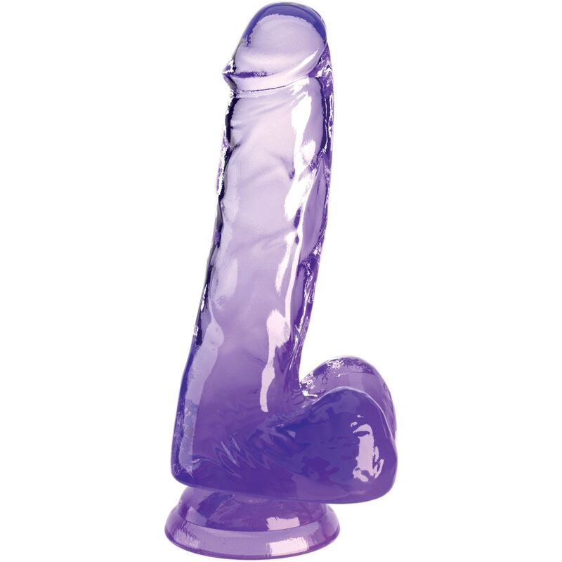 King Cock-Penis Realist Clar cu Testicule 13.5 cm Mov-TPE 1 img 155366 cb3a3abae811784f0d27389667b67012 1