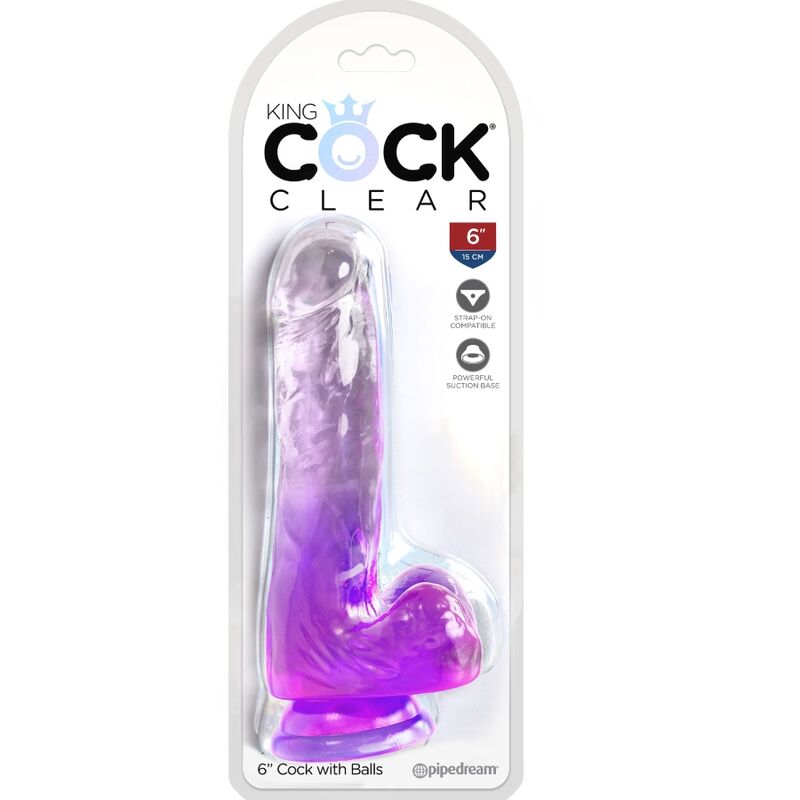 King Cock-Penis Realist Clar cu Testicule 13.5 cm Mov-TPE 2 img 155367 c47f7eb830957d443486fe26a0837956 1