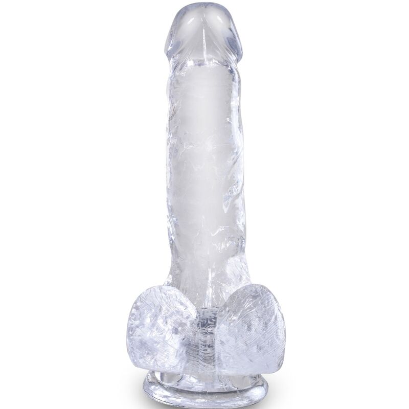 King Cock-Clear Penis Realistic Transparent cu Testicule 13.5 cm — PIPEDREAMS · Dildo & Stimulatoare (imaginea 5)