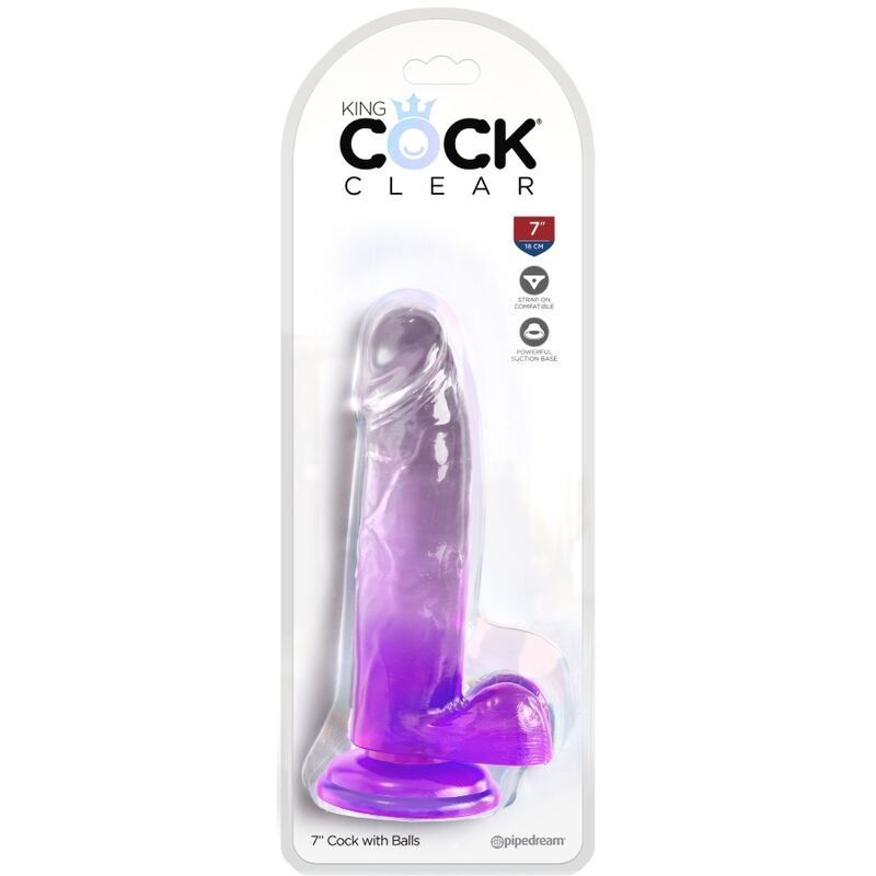 Pipedreams-King Cock - Penis Realist Transparent cu Testicule 2 img 155378 3944303af68975e21bed09525303172c 1