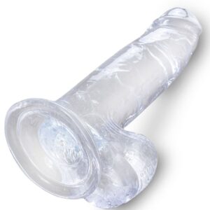 King Cock-Clear Penis Realist Transparent cu Testicule, 15.2 cm 9 King Cock-Clear Penis Realist Transparent cu Testicule, 15.2 cm - imagine 4