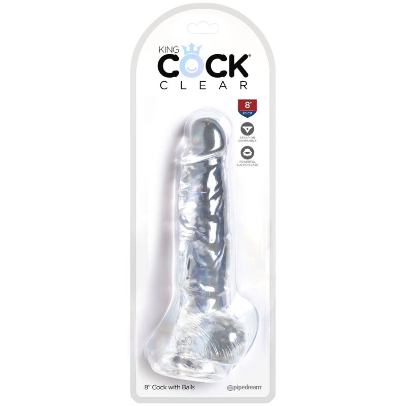 King Cock-Clear Penis Realist cu Testicule 16.5 cm Transparent-TPE 5 img 155393 d947f38bcaaa6d768ae59636e6109ca6 1