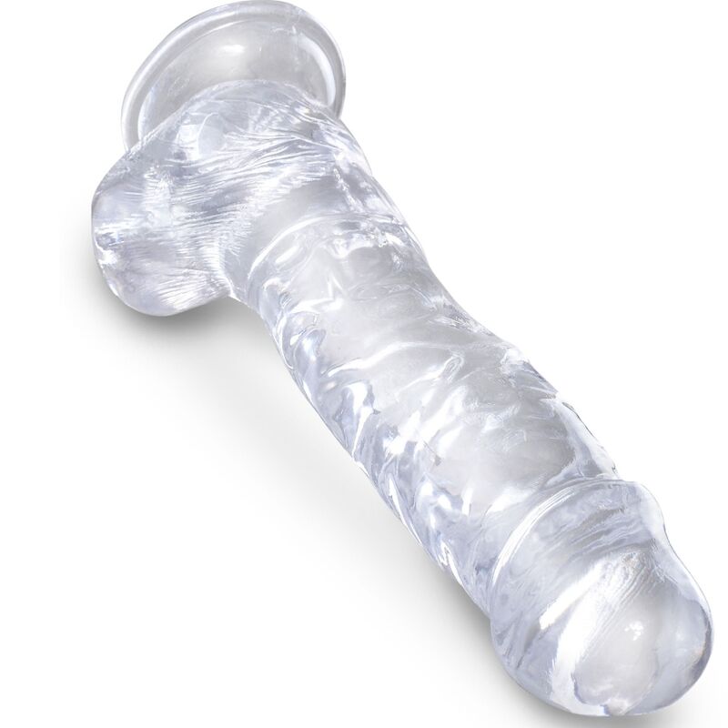 King Cock-Clear Penis Realist cu Testicule 16.5 cm Transparent-TPE 3 img 155394 cf9f823ed5c735db0a1b9d203de4e429 1