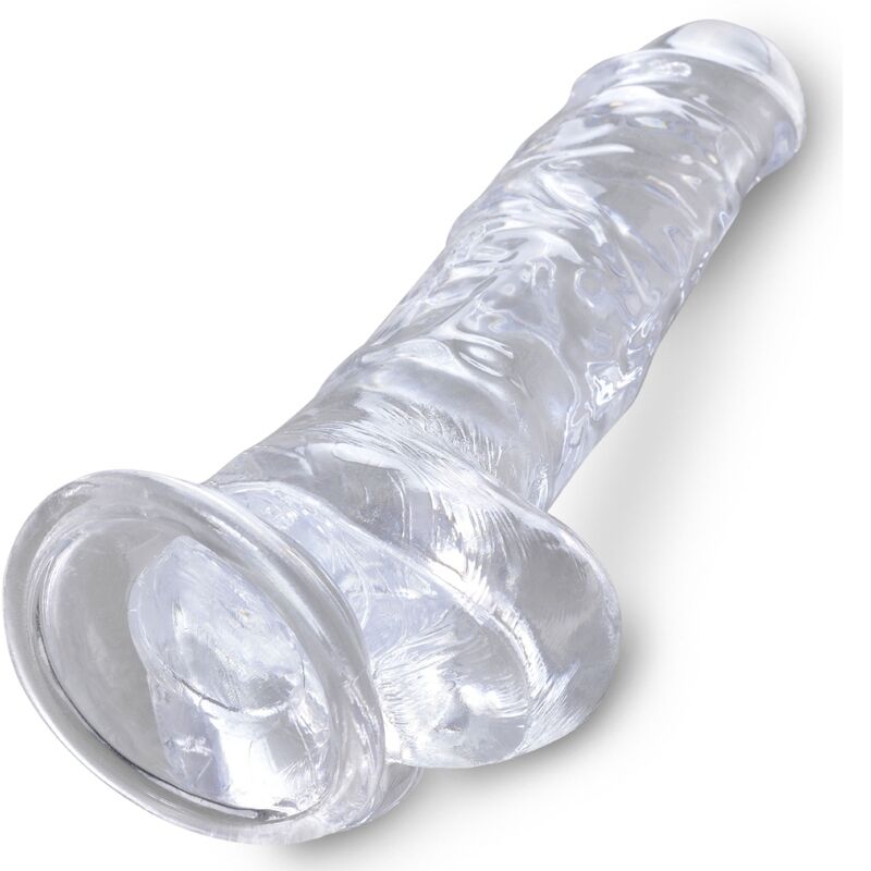 King Cock-Clear Penis Realist cu Testicule 16.5 cm Transparent-TPE 4 img 155395 647e54ce6217cdac8e050336fb3ac292 1