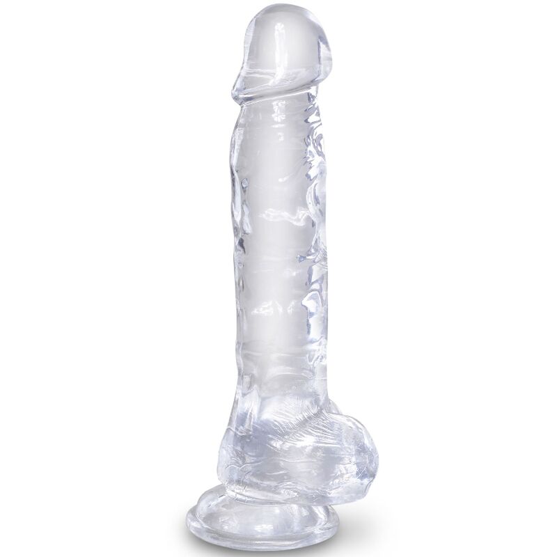 King Cock-Clear Penis Realist cu Testicule 16.5 cm Transparent-TPE 1 img 155396 0cd7247ffb85186262f60aae07fdfaba 1