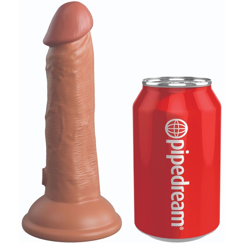 King Cock-Elite Dildo Realist din Silicon 15.2 cm Caramel-Ventuza 1 img 156099 a4992df1f3b3cba1fa4bece4cfe3bd05 1