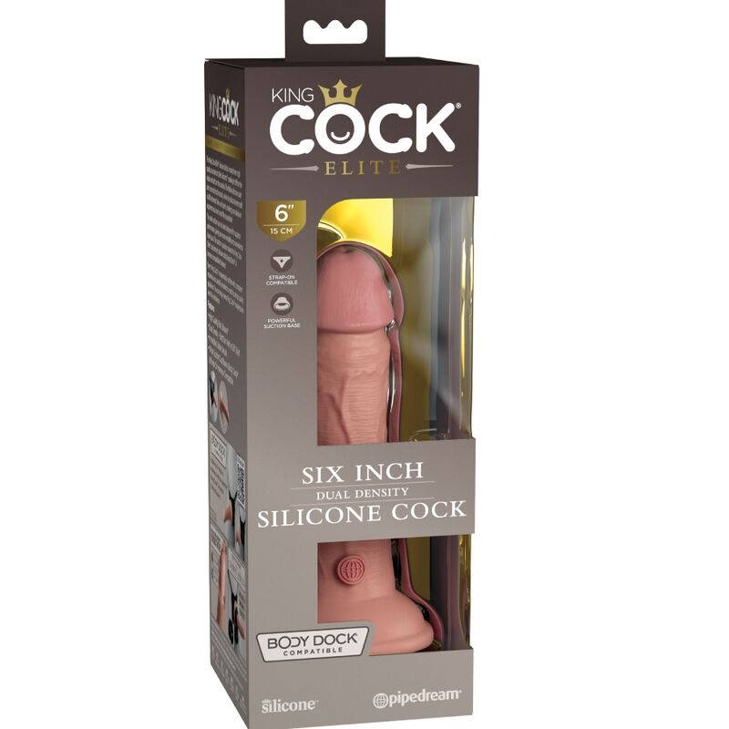 King Cock-Elite Dildo Realistic din Silicon 15.2 cm-Ventuza 3 img 156101 53245aca65baacf5b618da7ad4b15f1a 1