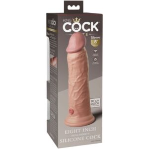 King Cock-Elite Dildo din Silicon Realistic 20.3 cm-Ventuza - imagine 5