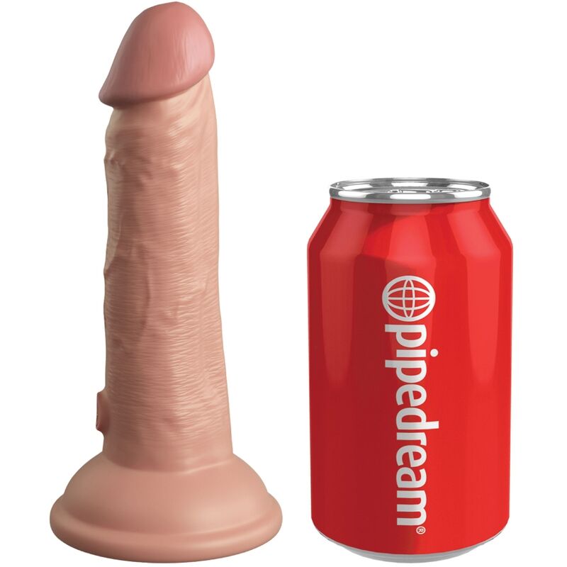 King Cock-Elite Dildo Realist cu Vibrații din Silicon, 15.2 cm 1 img 156168 d84fa18dc9a56785ffe530599e66f6e3 1