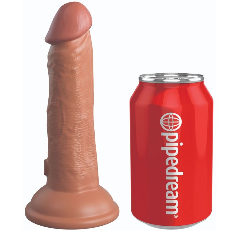 King Cock-Elite Dildo Realist cu Vibrații din Silicon 15.2 cm 1 img 156175 06cd664cf2bf8a4de972b9edc0516090 1