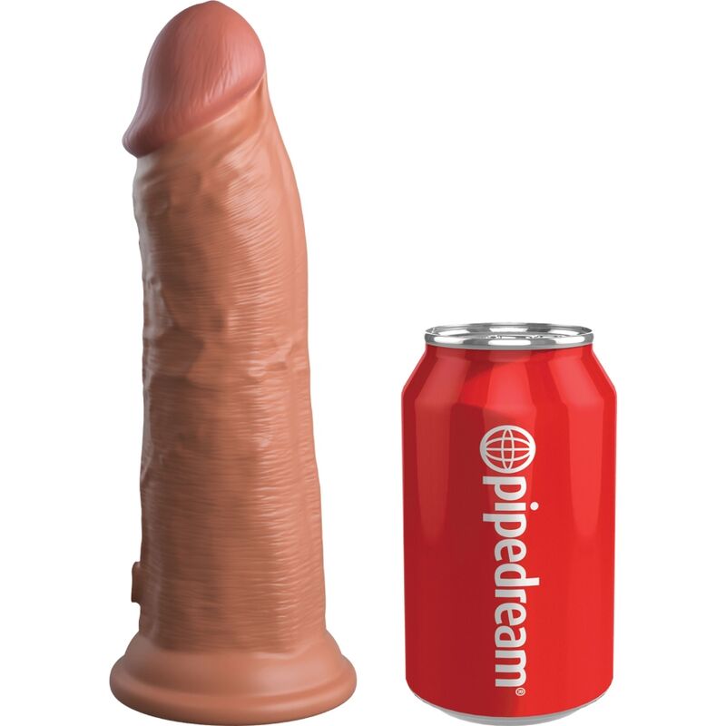 King Cock-Elite Dildo Realist cu Vibrații din Silicon 20.3 cm 1 img 156186 79dca6ed61af6721bf3887fc3e687f03 1