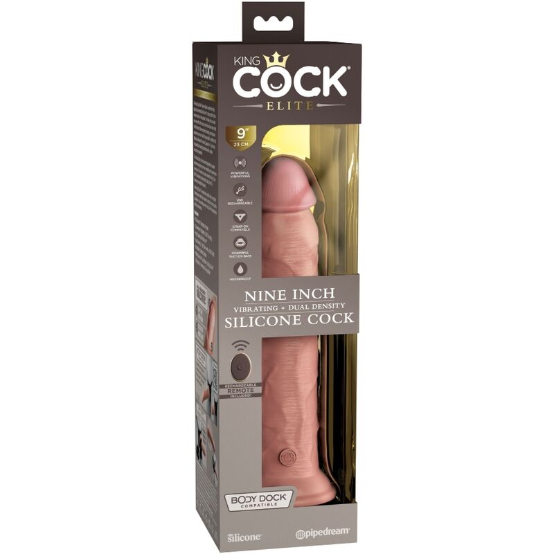 King Cock-Elite Dildo Realist Vibrator cu Telecomandă 2 img 156198 6c6cb7b72d1091b8efbff9d05803a701 1